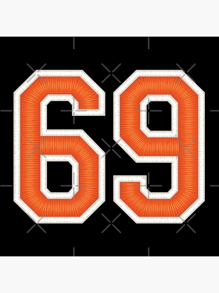 Sports Number 69 Jersey Sixty NineOrange Essential T-Shirt for