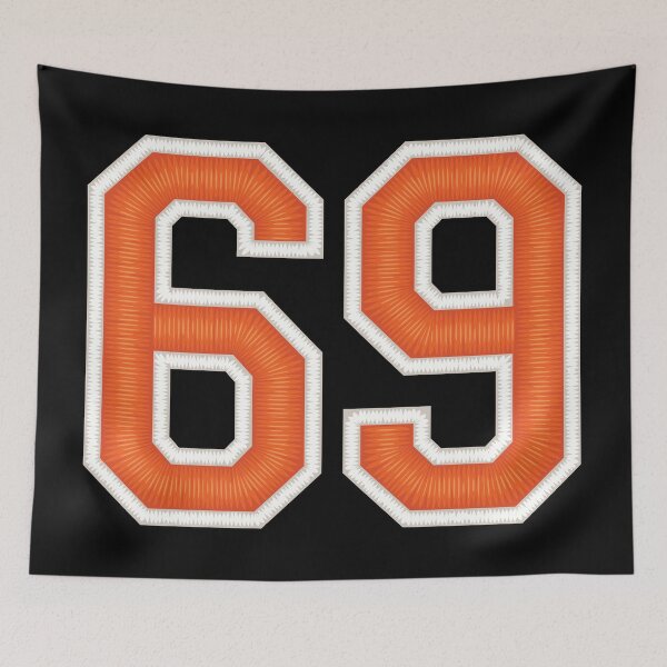 Artikelvorschau, Sport Nummer 69 Jersey Sixty NineOrange entworfen und verkauft von elhefe.