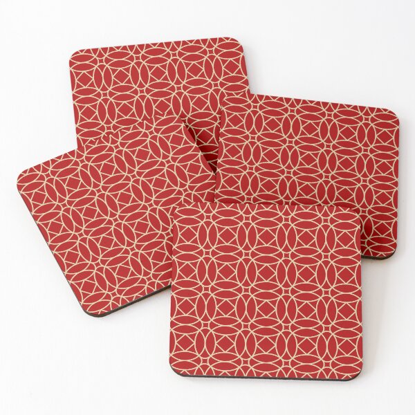 Item preview, Copy of Christmas Snowflakes Pattern, Festive Red and White designed and sold by meggydesigns.