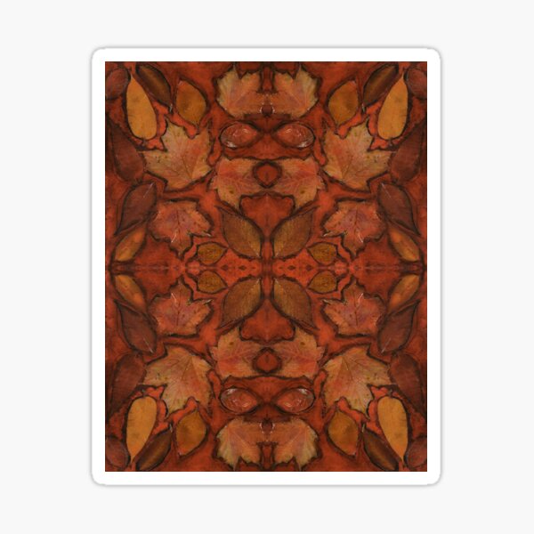 Autumn Leaves Pattern II Sticker