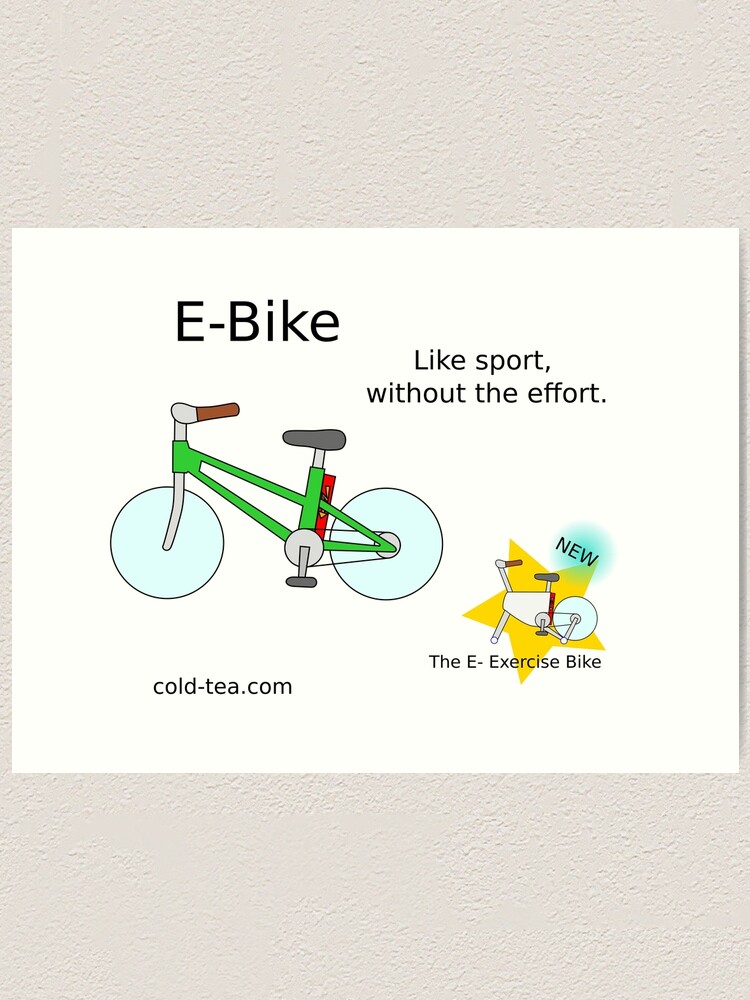 Alternate view of e-bike Art Print