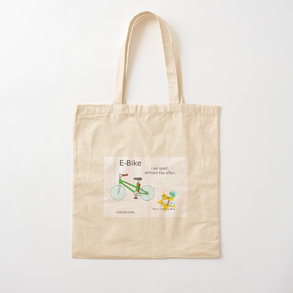 e-bike Cotton Tote Bag