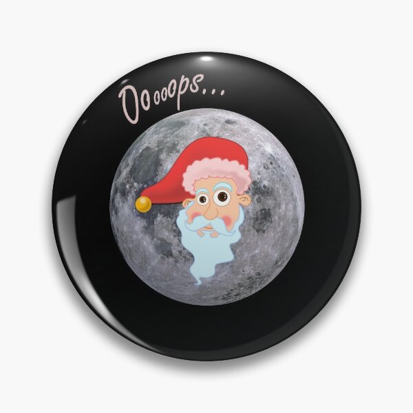 Item preview, Santa on the moon designed and sold by Misschemical.