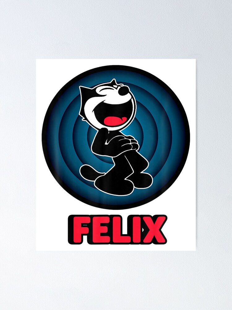 Póster «Felix un gato de dibujos animados riendo alegre feliz retro» de  KellybenArt | Redbubble