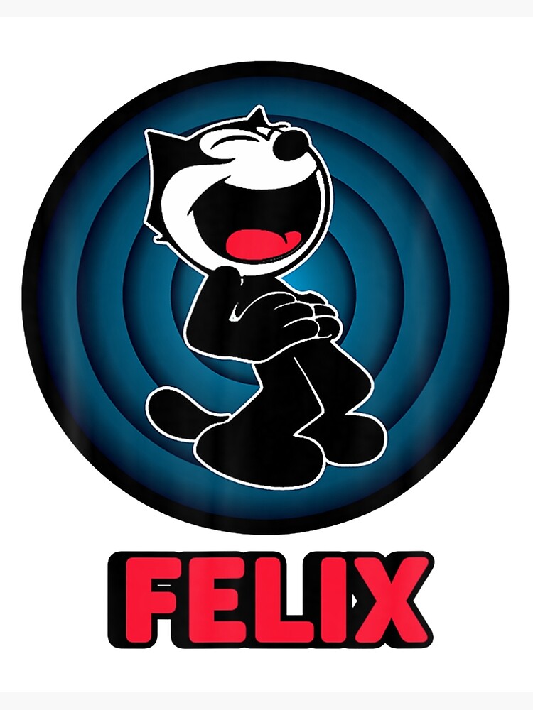 Felix a Cartoon Cat Laughing Joyful Happy Retro