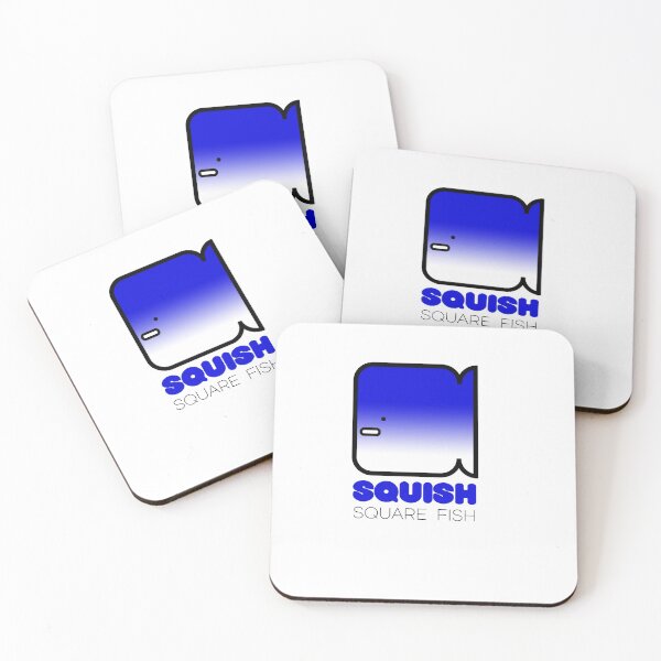 Item preview, Fun Fish Squish Square Fish Blue designed and sold by Quooki.