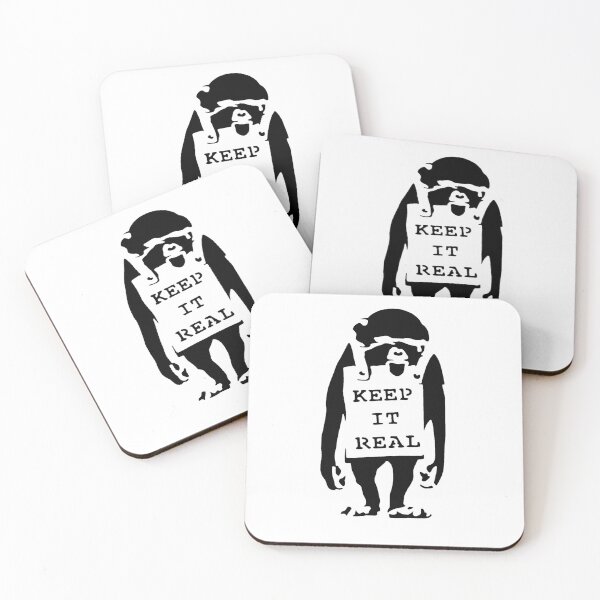 Item preview, Keep It real Chimp designed and sold by WE-ARE-BANKSY.