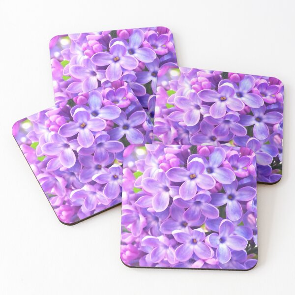 Item preview, Many sunny purple lilac flower blossoms designed and sold by DeliriousSteve.
