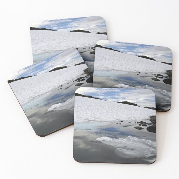 Item preview, Clouds Reflecting in a Snowmelt Pond in Norway designed and sold by AWomanAfoot.