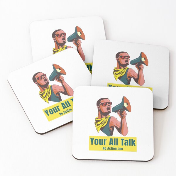 Item preview, You're all talk no action Joe designed and sold by TeesKeeper.
