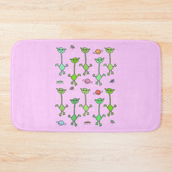 Item preview, Cute and Colorful Cartoon Alien Pattern (pink) designed and sold by Davey's Designs.