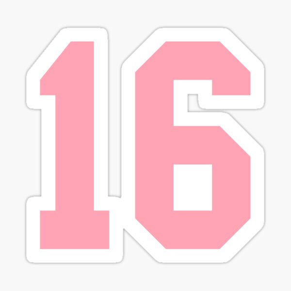 16 Number sixteen Girls Jersey