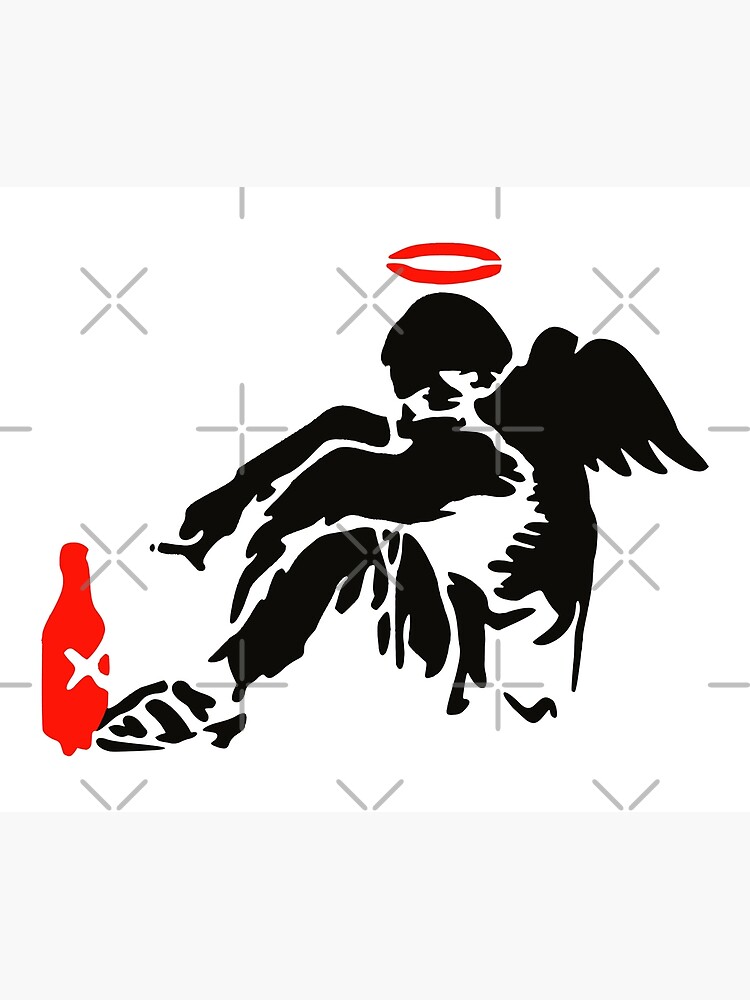 Banksy バンクシー 「Fallen Angel」シリアル サイン 書類付き Banksy バンクシー 「Fallen Angel」シリアル サイン 書類付き