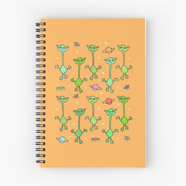 Item preview, Cute and Colorful Cartoon Alien Pattern (orange) designed and sold by Davey's Designs.