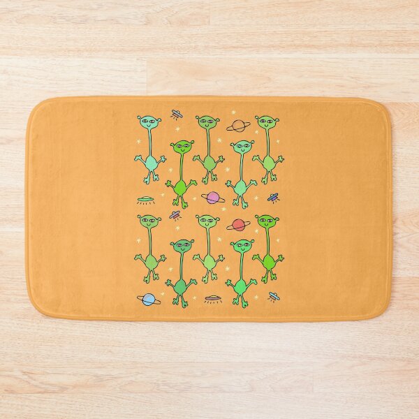 Item preview, Cute and Colorful Cartoon Alien Pattern (orange) designed and sold by Davey's Designs.