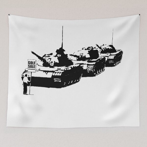 Item preview, Golf Sale Iconic Stencil Art designed and sold by WE-ARE-BANKSY.