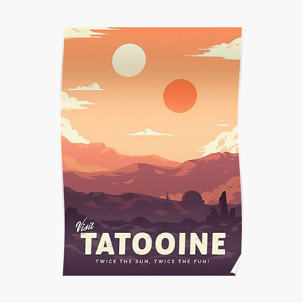 Visitez Tatooine Poster