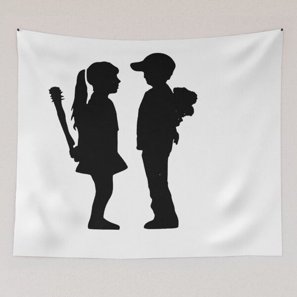 Item preview, Boy Meets Girl Banksy Stencil Art designed and sold by WE-ARE-BANKSY.