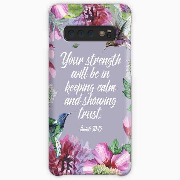 2021 YEARTEXT (Hummingbirds and Flowers) Samsung Galaxy Snap Case
