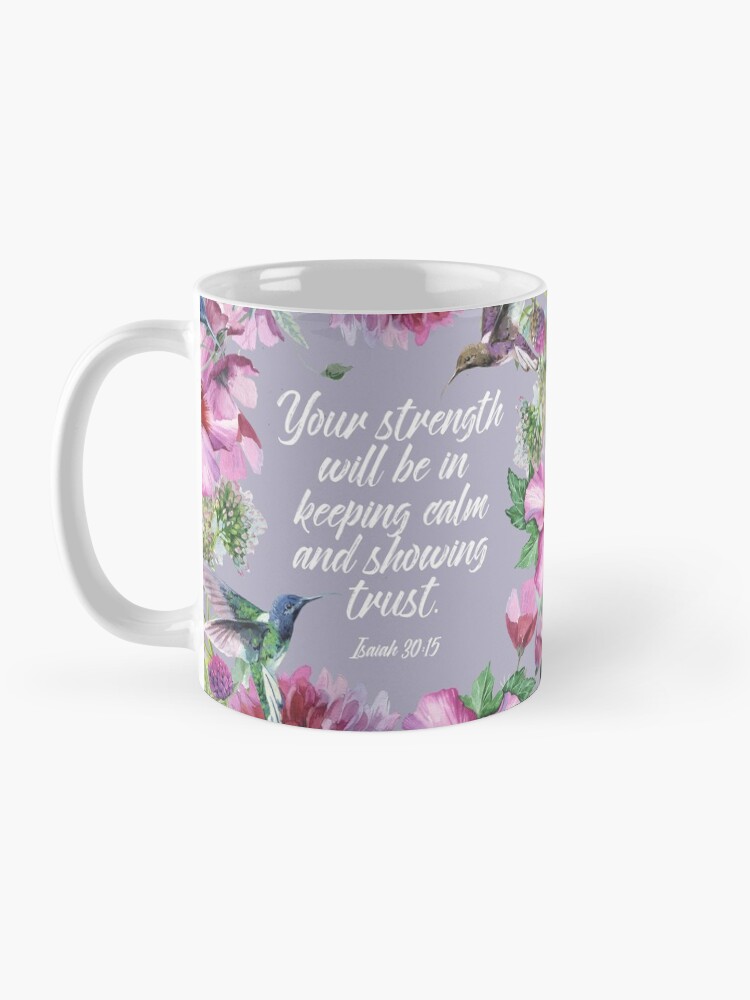Alternate view of 2021 YEARTEXT (Hummingbirds and Flowers) Mug