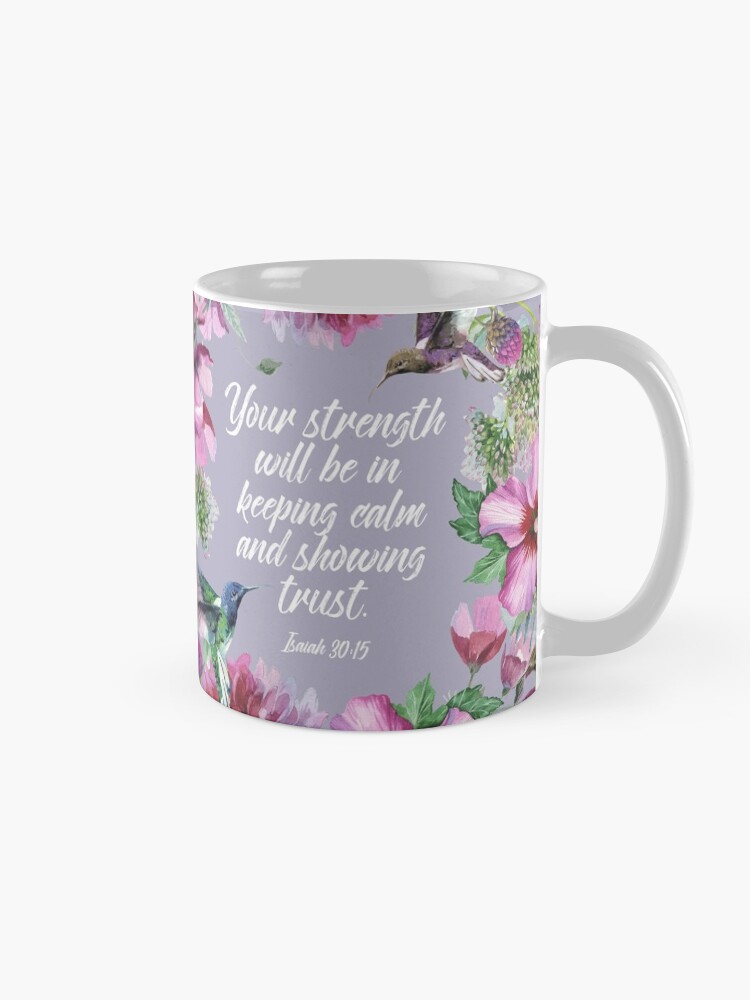 Alternate view of 2021 YEARTEXT (Hummingbirds and Flowers) Mug