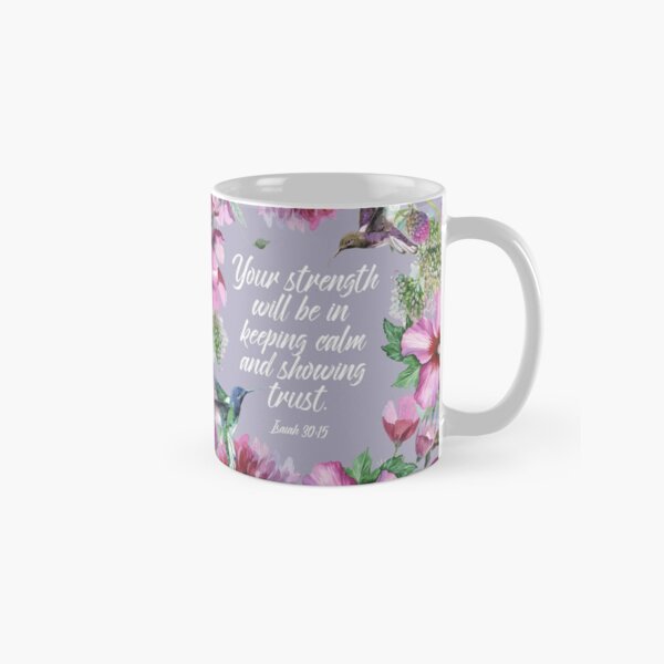 2021 YEARTEXT (Hummingbirds and Flowers) Classic Mug