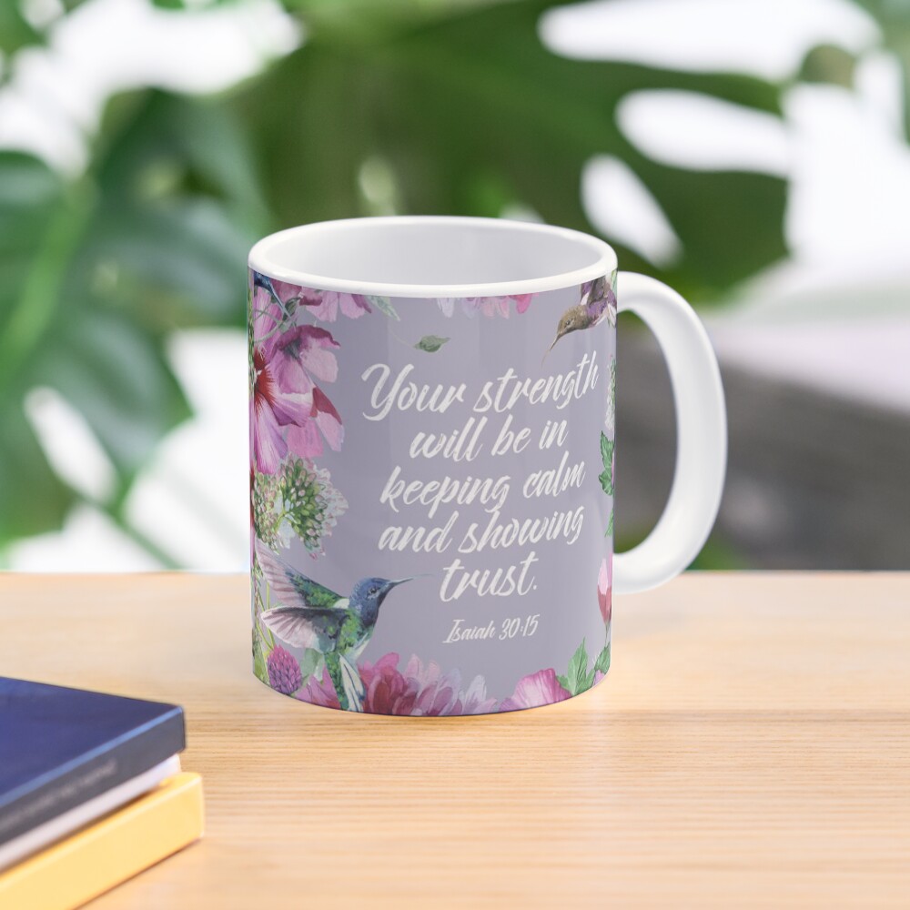 2021 YEARTEXT (Hummingbirds and Flowers) Mug