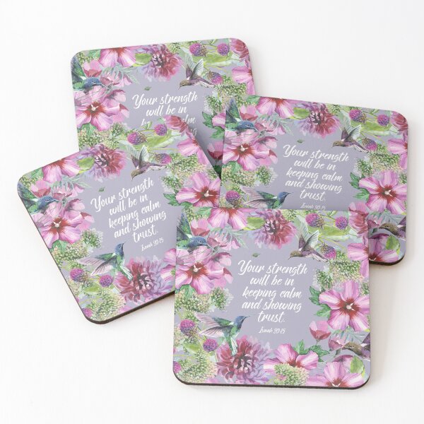Item preview, 2021 YEARTEXT (Hummingbirds and Flowers) designed and sold by Paper Bee Gift Shop.