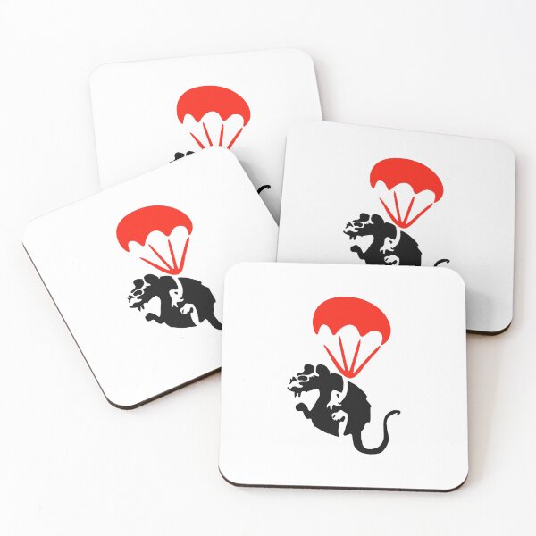 Item preview, Parachute Rat Red designed and sold by WE-ARE-BANKSY.
