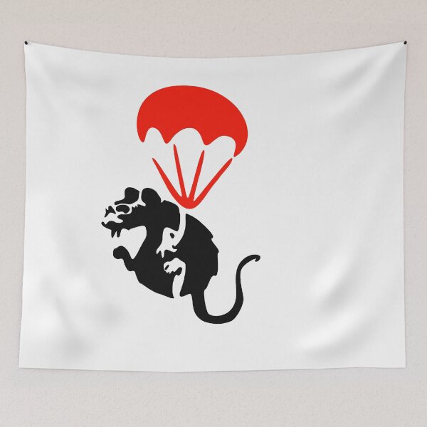 Item preview, Parachute Rat Red designed and sold by WE-ARE-BANKSY.