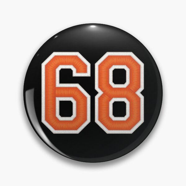 Item preview, Sports Number 68 Jersey Sixty Eight Orange designed and sold by elhefe.
