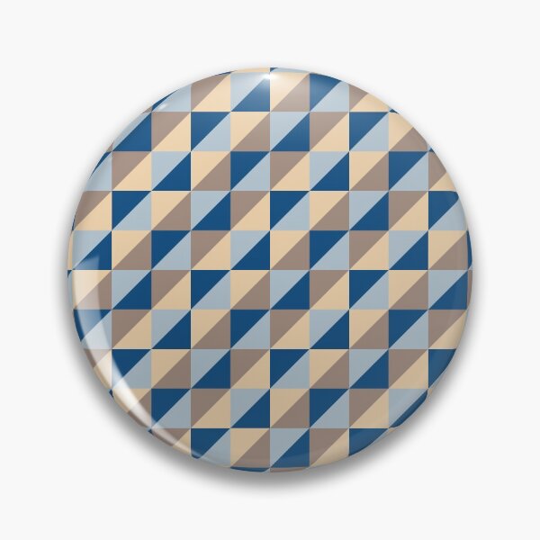 Item preview, Minimal ornament with triangles in classic blue color palette variation designed and sold by acidmit.