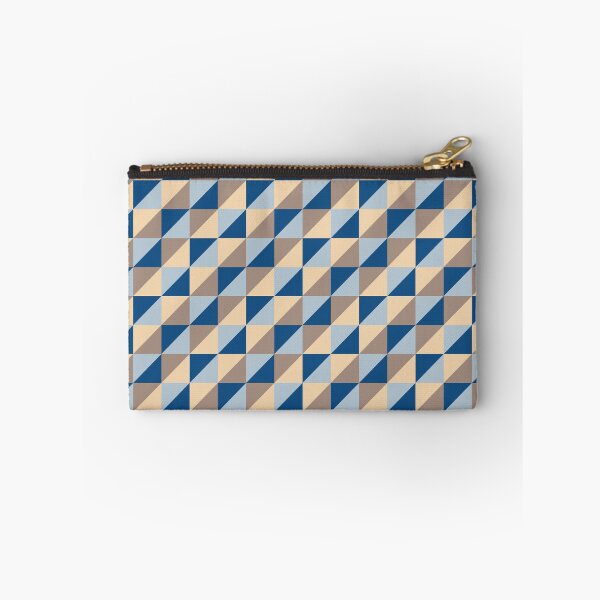 Item preview, Minimal ornament with triangles in classic blue color palette variation designed and sold by acidmit.