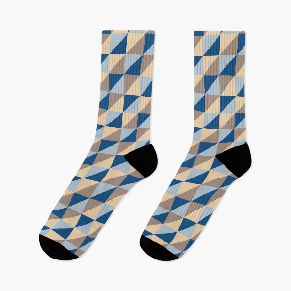 Item preview, Minimal ornament with triangles in classic blue color palette variation designed and sold by acidmit.