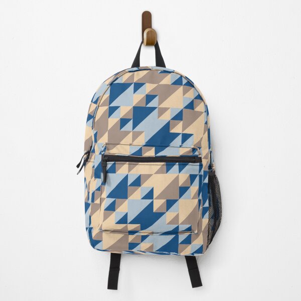 Item preview, Simple ornament with triangles in classic blue color palette variations designed and sold by acidmit.