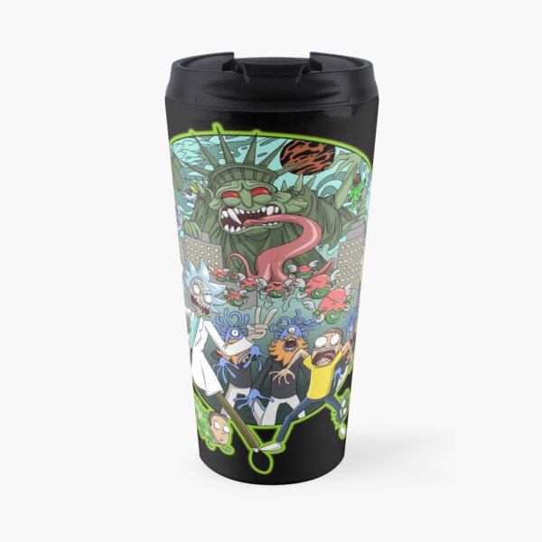 Rick and Morty Earth Dimension C-137 Interdimensional Twist Travel Mug