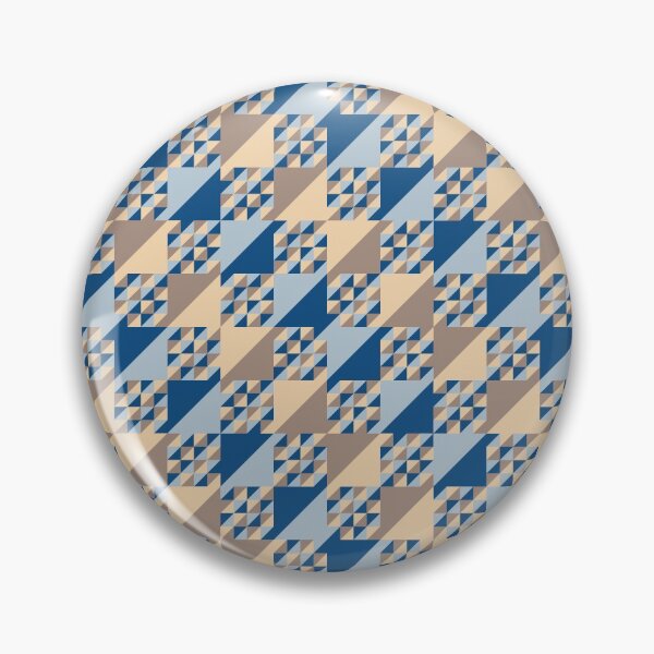 Item preview, Triangles in a minimal ornament in classic blue color palette variations designed and sold by acidmit.