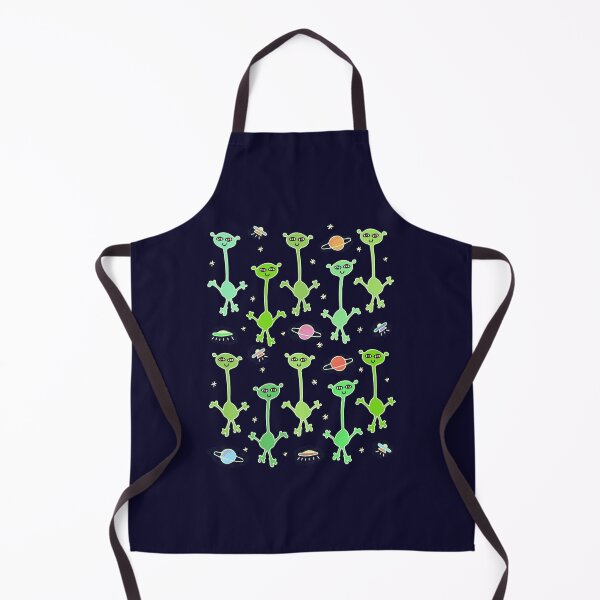 Item preview, Cute and Colorful Cartoon Alien Pattern (deep space blue) designed and sold by Davey's Designs.