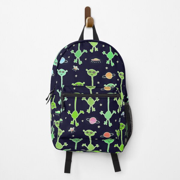 Item preview, Cute and Colorful Cartoon Alien Pattern (deep space blue) designed and sold by Davey's Designs.