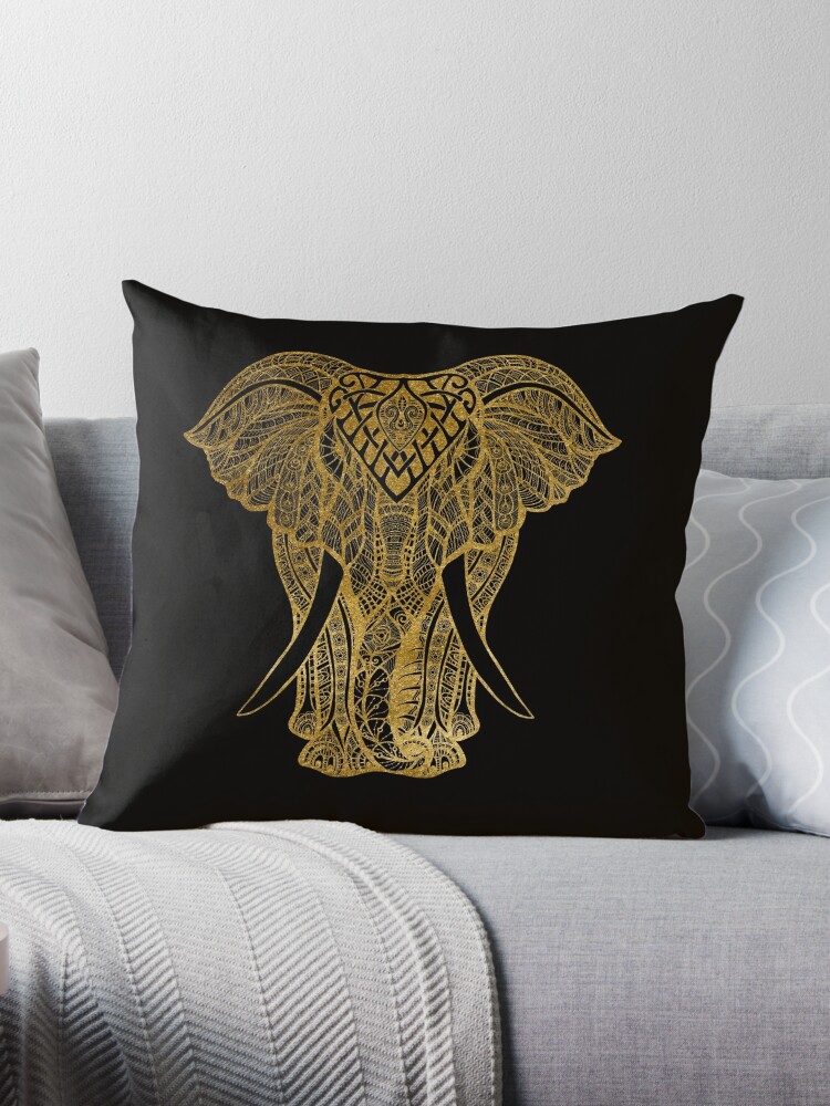 Decorative elephant outlet pillow