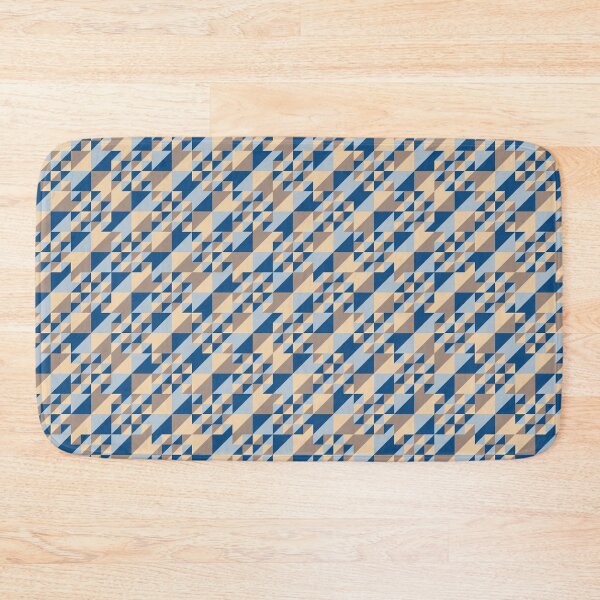 Item preview, Triangles in a simple ornament in classic blue color palette variations designed and sold by acidmit.