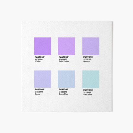 Light purple gradient pantone color swatch Art Board Print for Sale by  softlycarol