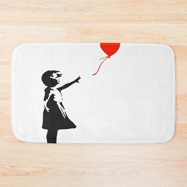 Item preview, Girl With Red Heart Balloon designed and sold by WE-ARE-BANKSY.