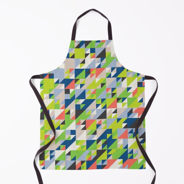 Item preview, Abstract mosaic with triangles in random classic blue color palette variation designed and sold by acidmit.