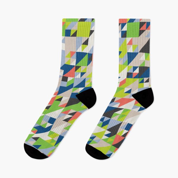 Item preview, Abstract mosaic with triangles in random classic blue color palette variation designed and sold by acidmit.
