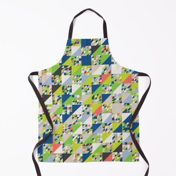 Item preview, Triangles in an abstract mosaic in random classic blue color palette variations designed and sold by acidmit.