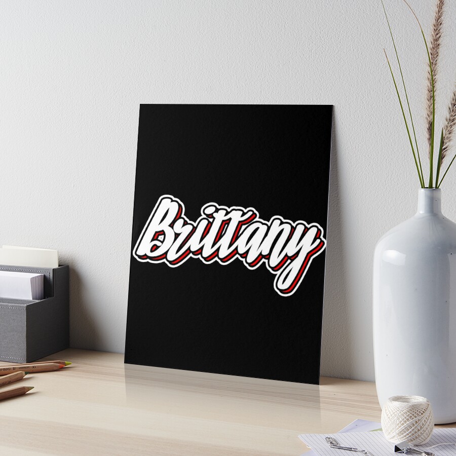 Brittany first name - hand lettered design Art Board Print by sulies