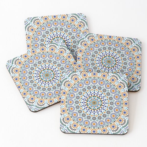 Item preview, Moroccan Zelig  tile Retro Abstract Multi Color Pattern designed and sold by flare-creative.