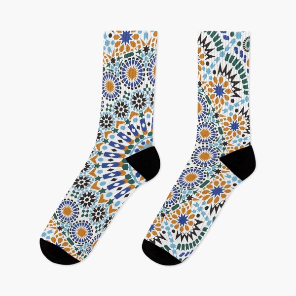 Item preview, Moroccan Zelig  tile Retro Abstract Multi Color Pattern designed and sold by flare-creative.