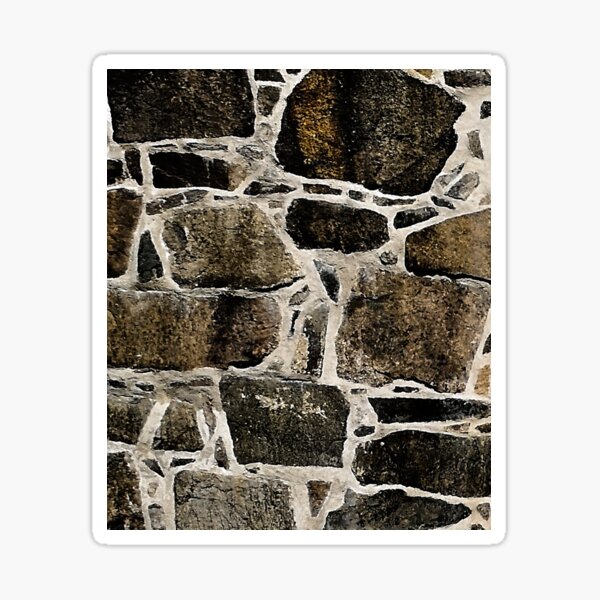 Old stone brick wall II Sticker
